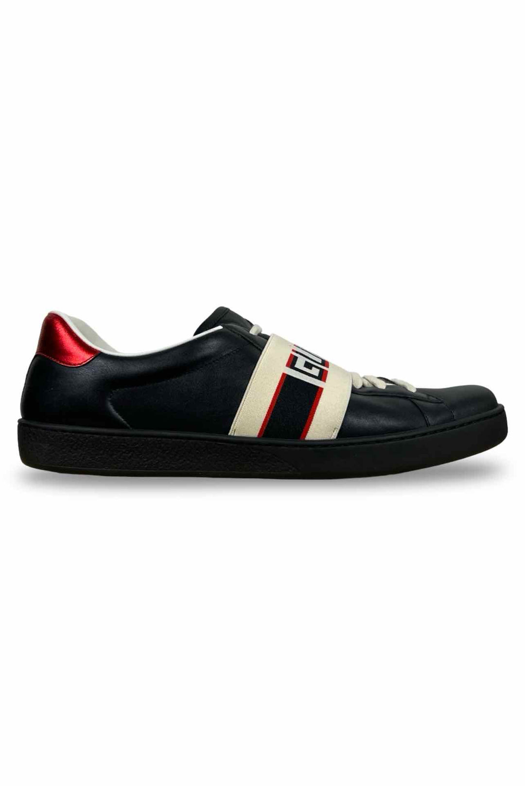 Gucci Size 12 Men's Ace Stripe Sneakers