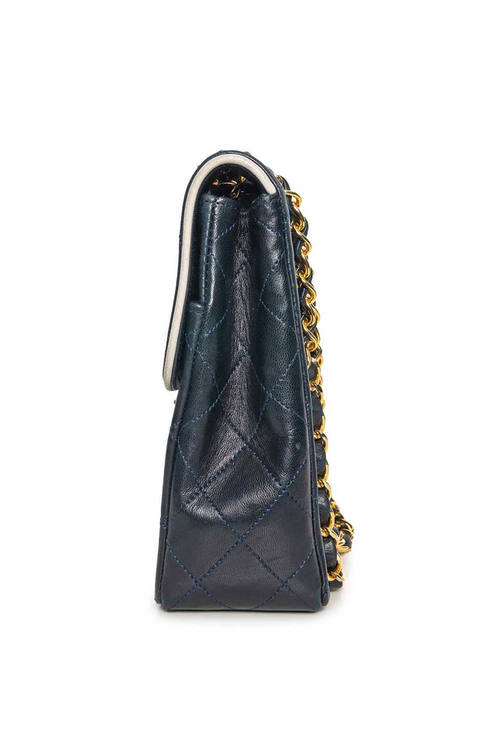 Chanel Vintage Quilted Lambskin Single Flap Shoulder Bag