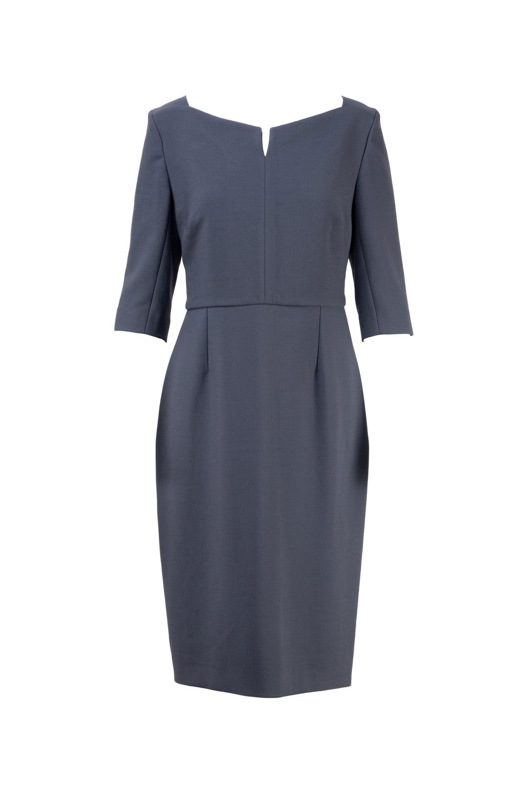 Roland Mouret Size 12 3/4 Sleeve Crepe Midi Dress