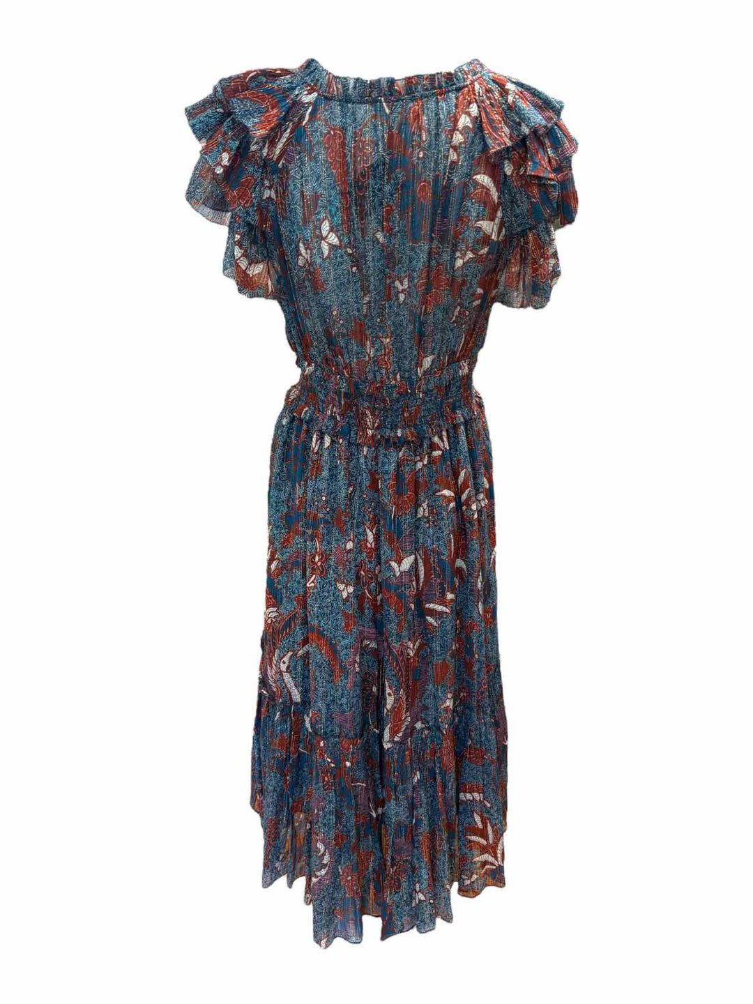 Ulla Johnson Metallic Floral  Pattern Size 6 Dress