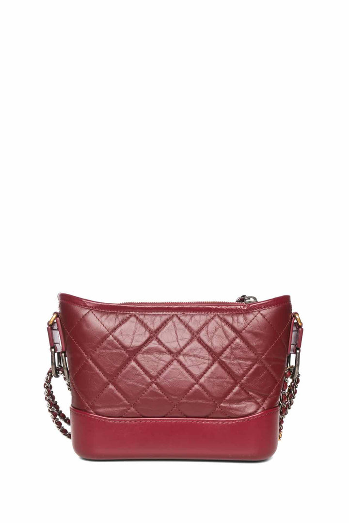 Chanel 2019 Small Gabrielle Rogue Red Chain Hobo