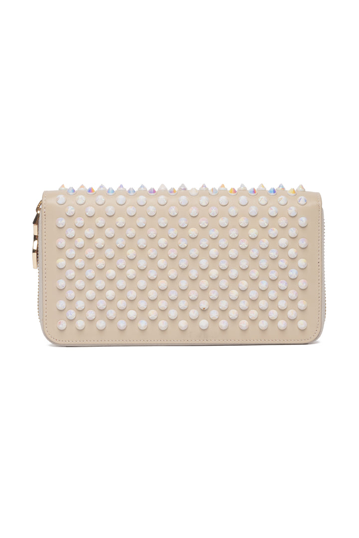 Christian Louboutin Spikes Panettone Zip Around Wallet