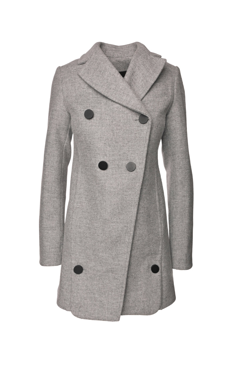 Proenza Schouler Size 0 Double Breasted Wool-Blend Coat