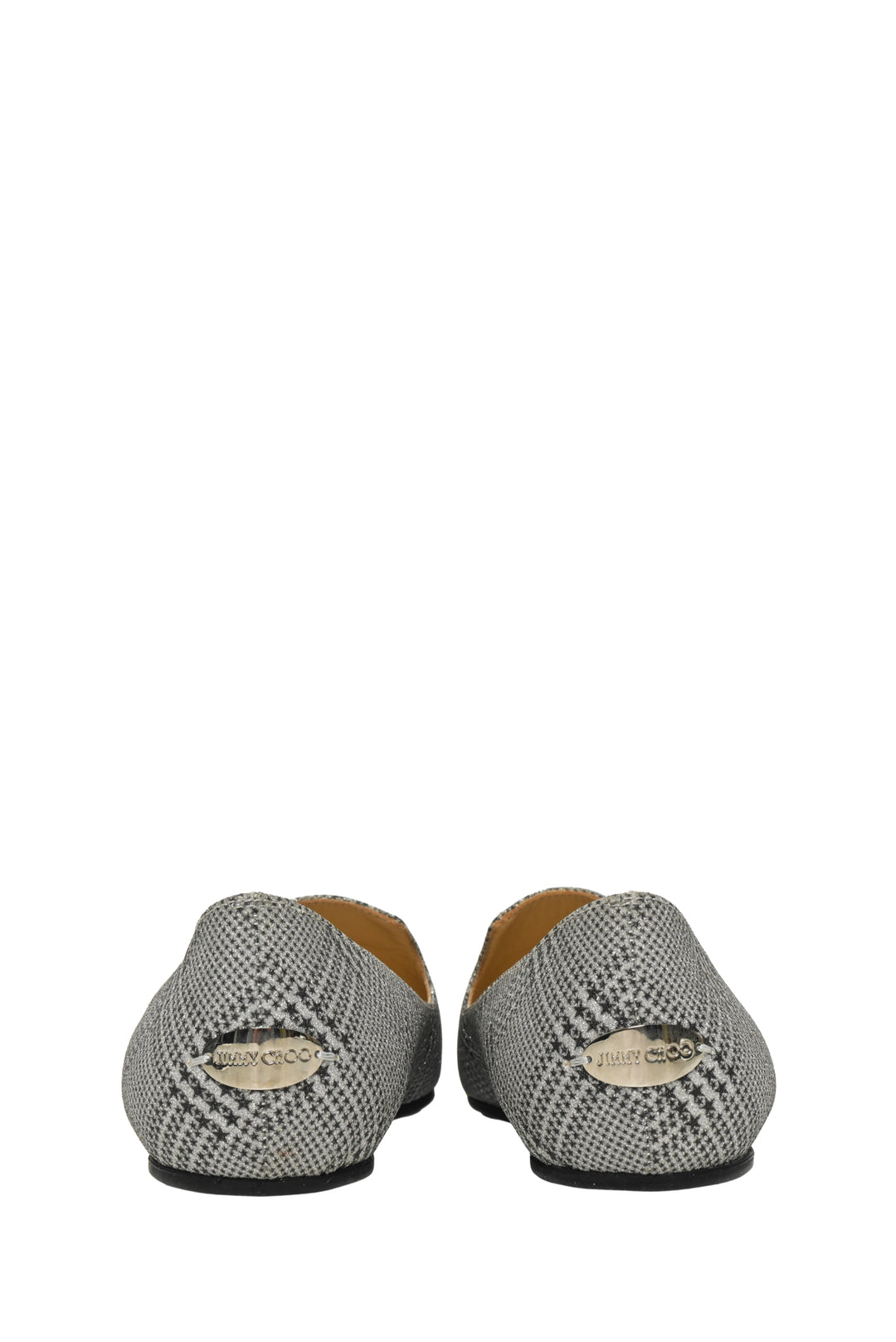 Jimmy Choo Size 37.5 Jaida Glitter Loafers