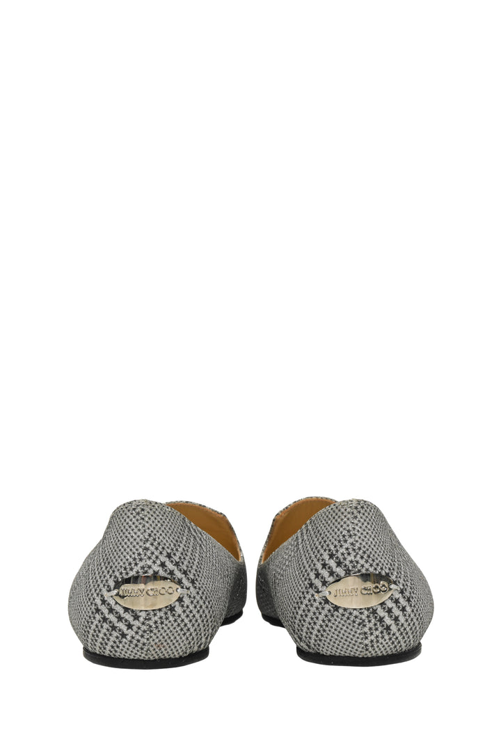 Jimmy Choo Size 37.5 Jaida Glitter Loafers