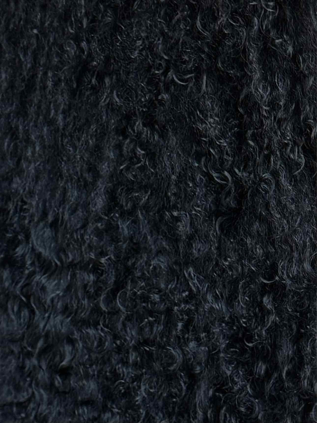 Alice + Olivia Size S Oversized Dyed Lamb Fur Vest