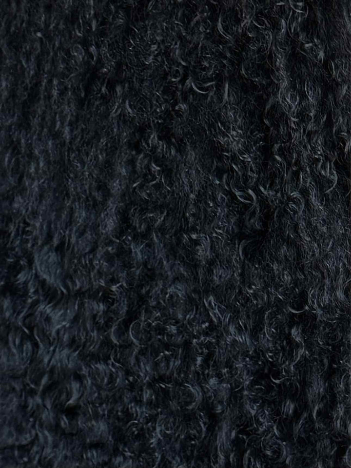 Alice + Olivia Size S Oversized Dyed Lamb Fur Vest
