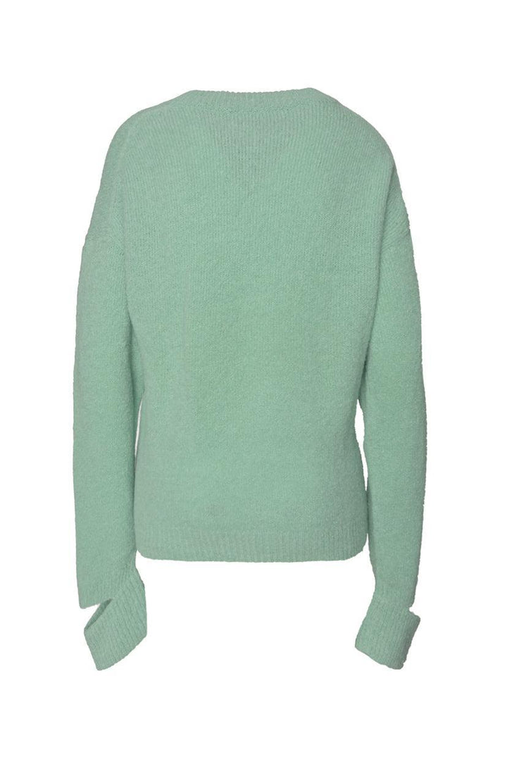 Tibi Size S Cutout Alpaca-Blend Sweater