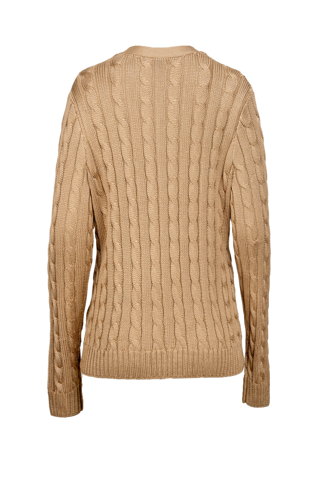 Ralph Lauren Size XL Cable Knit Silk Cardigan