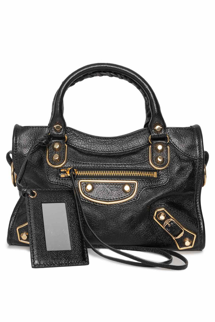 Balenciaga Mini Metallic Edge City Bag