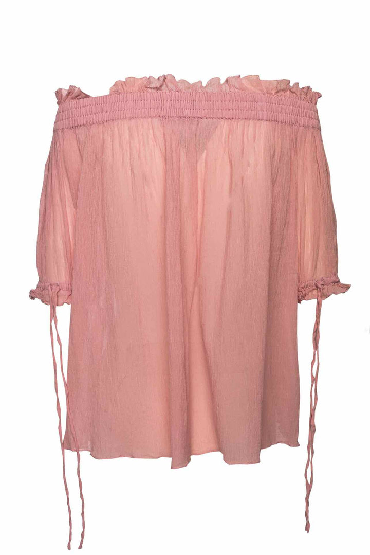 Alexander Mcqueen Size 42 Off the Shoulder Ruffle Top