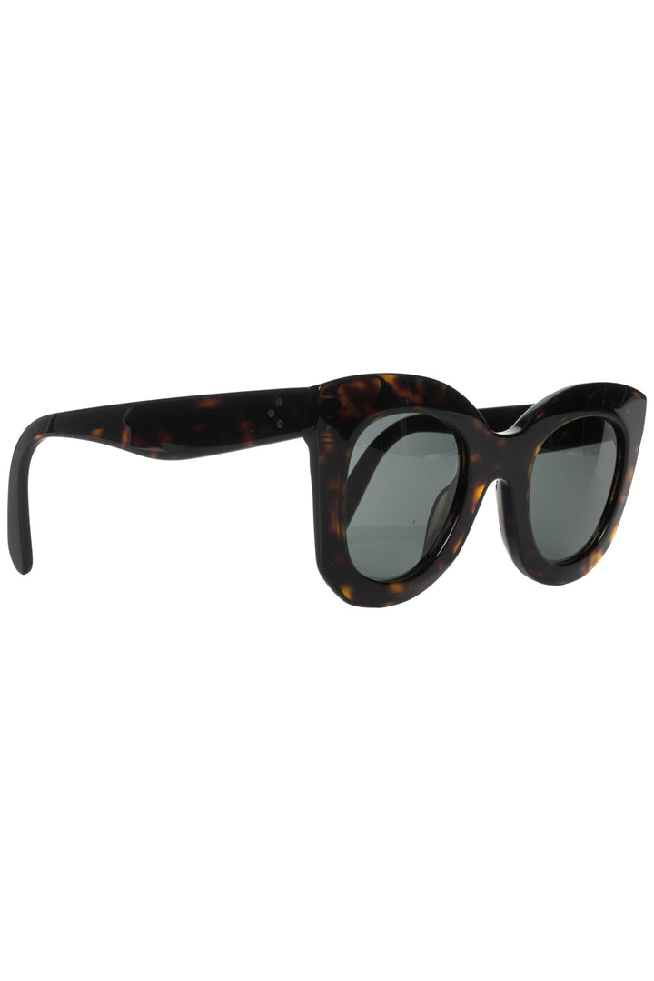 Celine Tortoiseshell Oversized Sunglasses