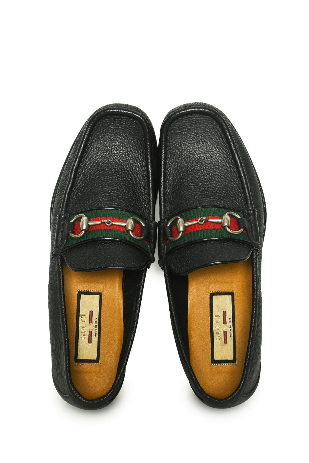 Gucci Size 8.5 Men's Web Horsebit Loafers