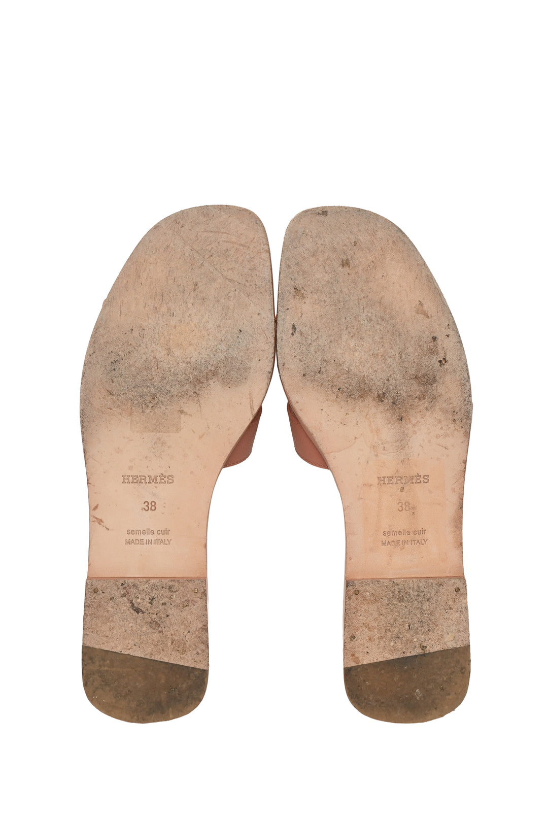 Hermes Size 38 Oran Sandals