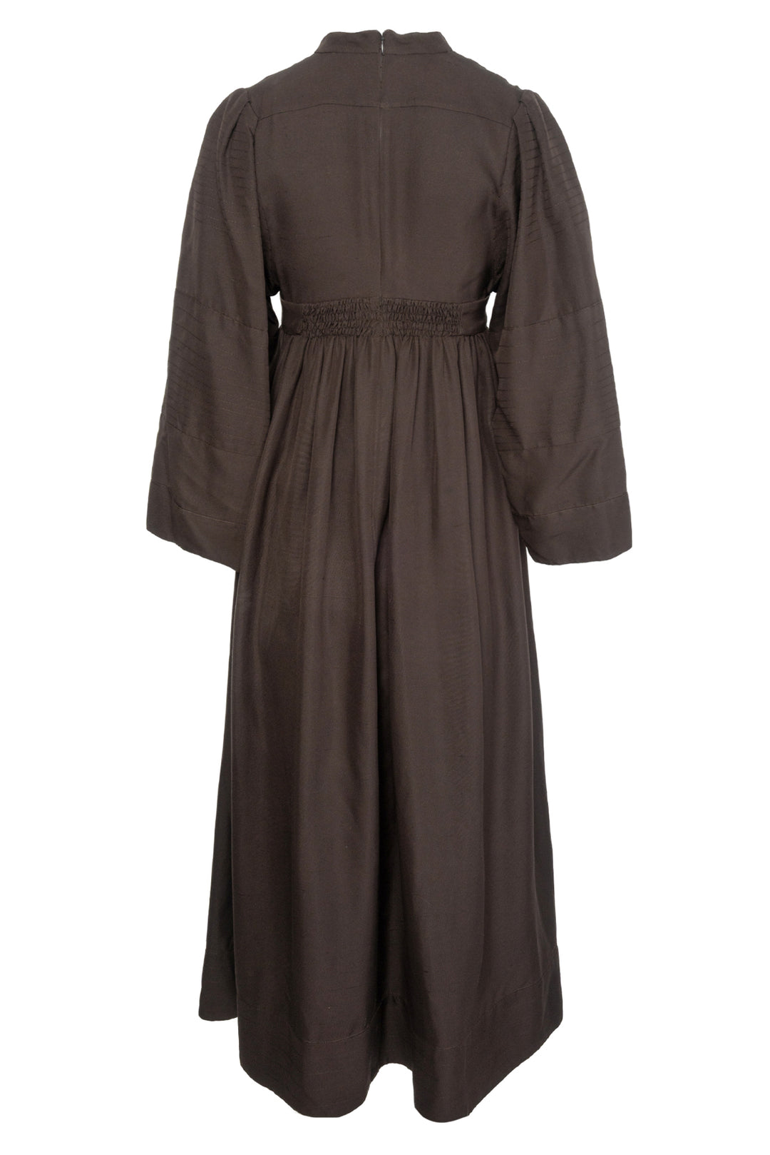 Valentino Size 40 Pleated Silk-Shantung Maxi Dress