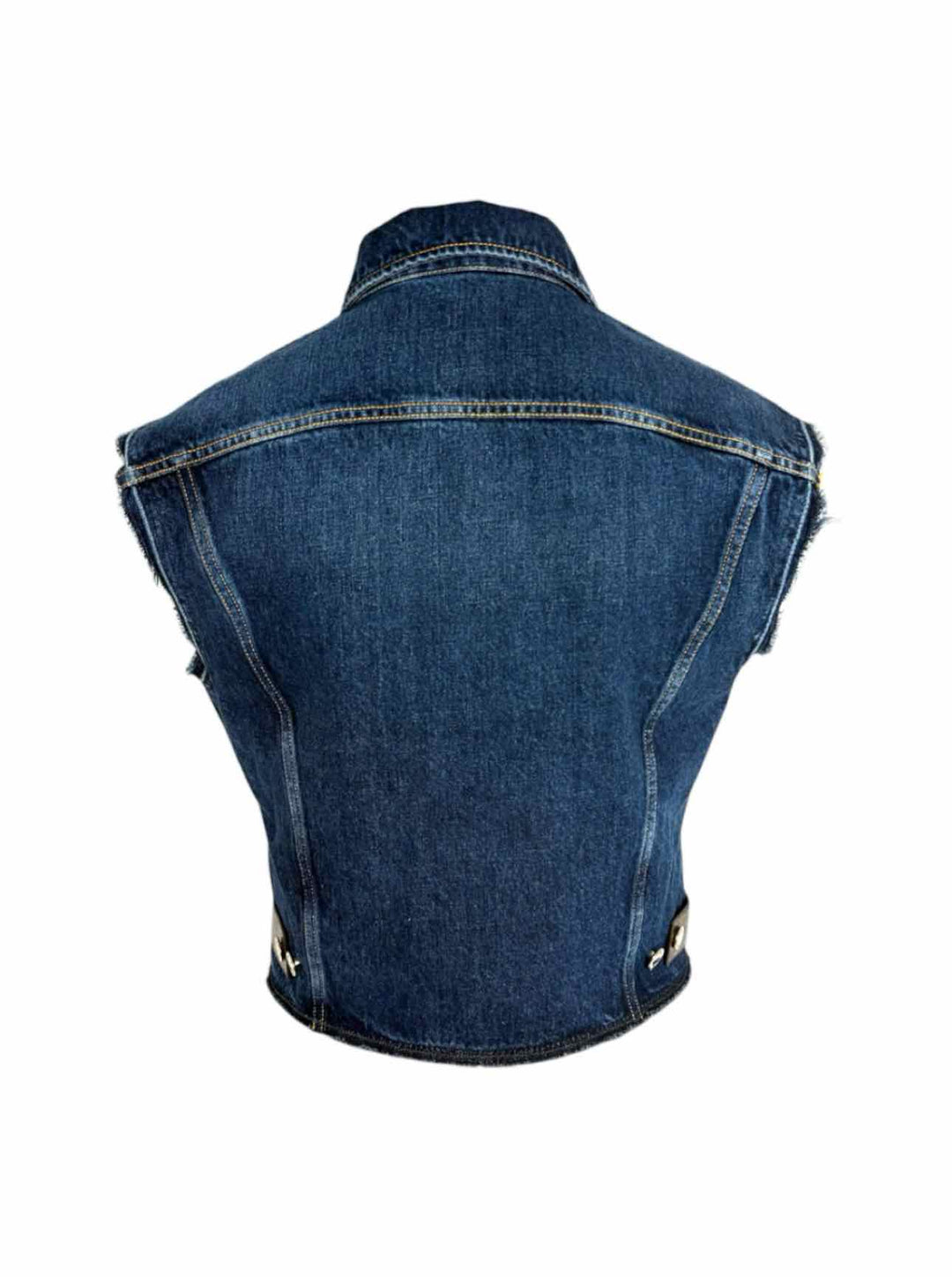 Louis Vuitton Size 36 Distressed Denim Vest