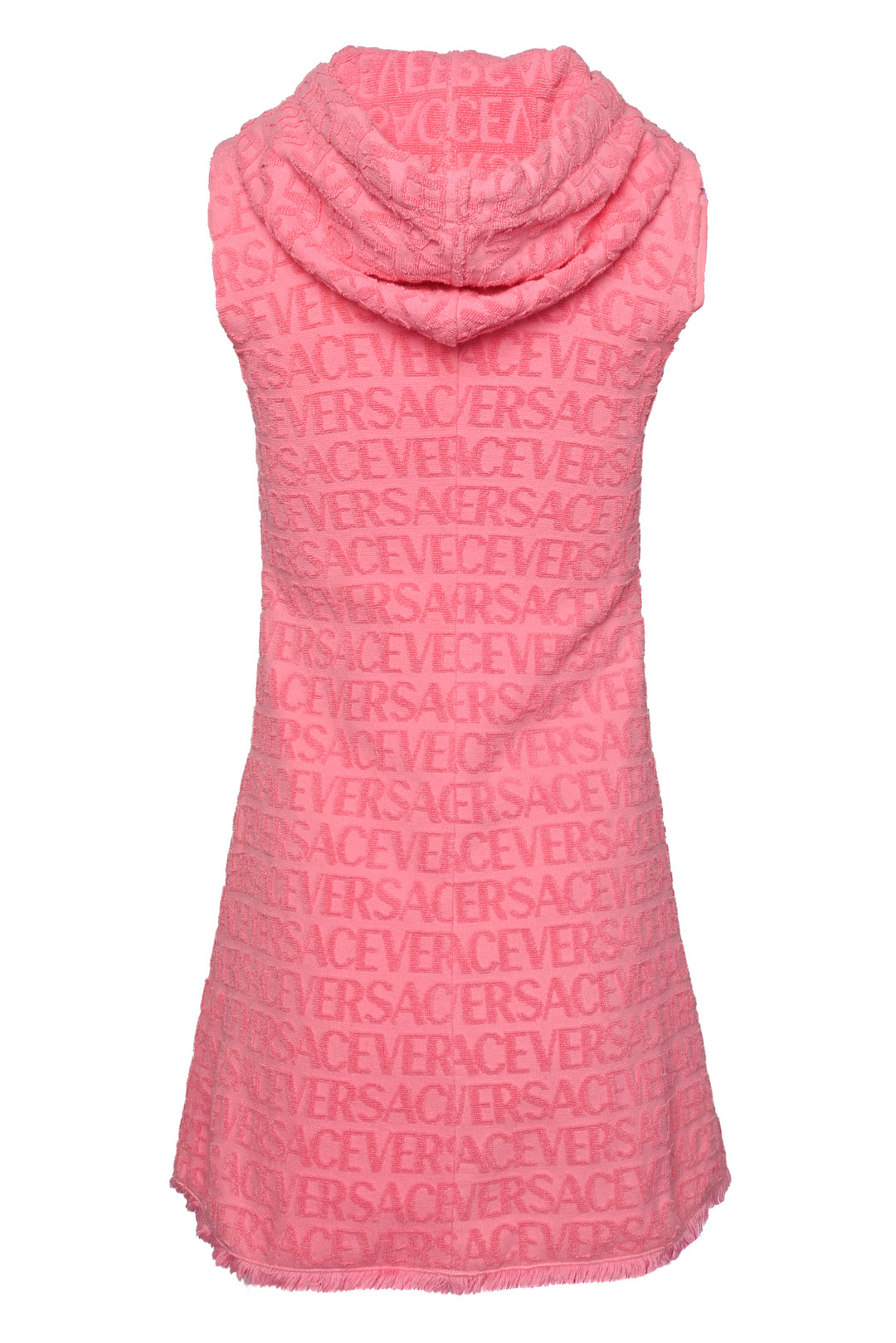 Versace x Dua Lipa Size 2 All Over Logo Hooded Dress