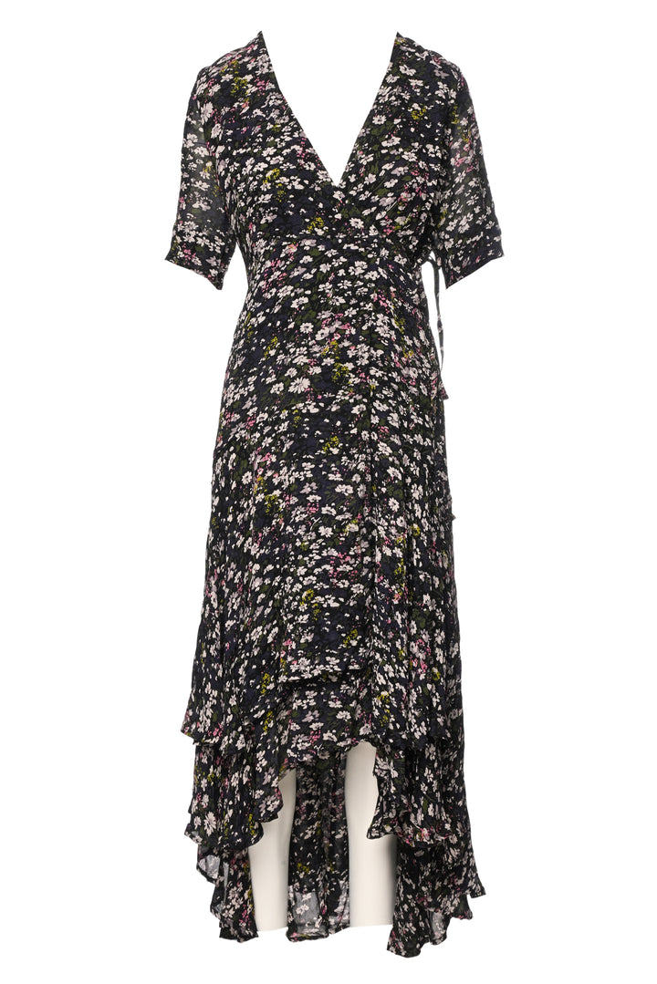 Ganni Size 34 Floral Wrap Maxi Dress