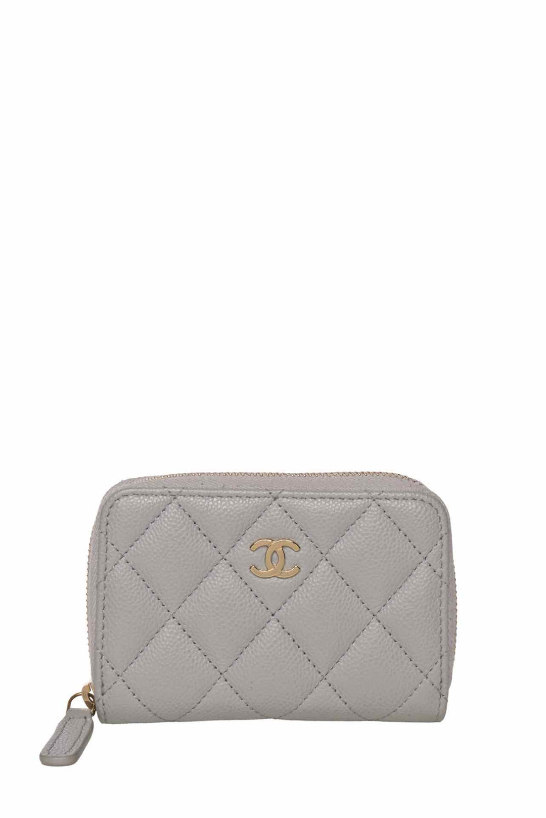 Chanel 2023 Caviar Quilted Classic Zipped Coin Pouch