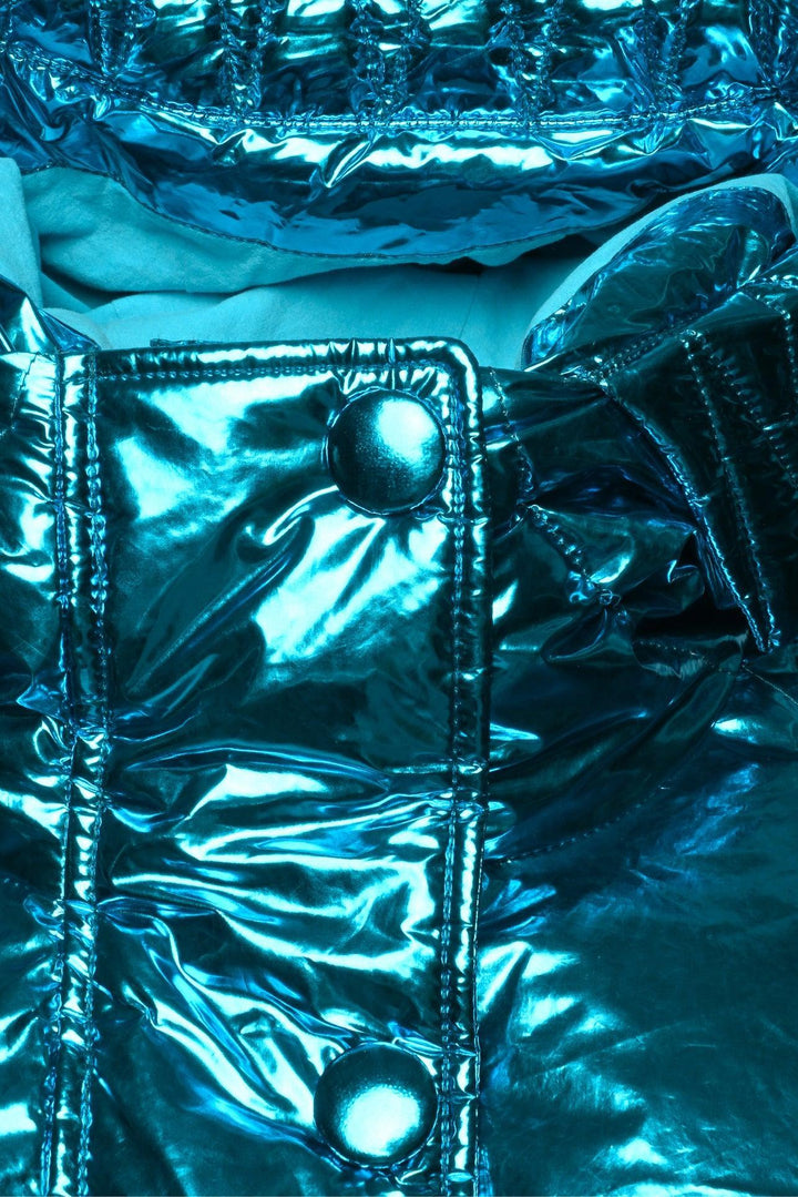 Ienki Ienki Size XS Dulope Hooded Down Metallic Jacket