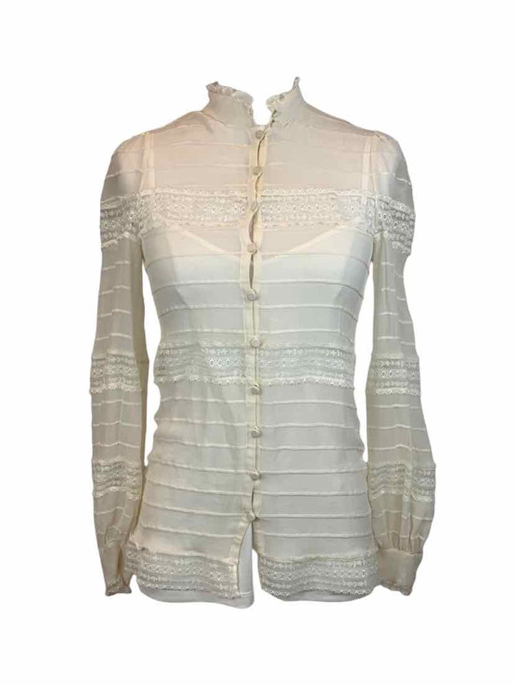 Zimmermann Size 0 Lacey Silk blouse Tops