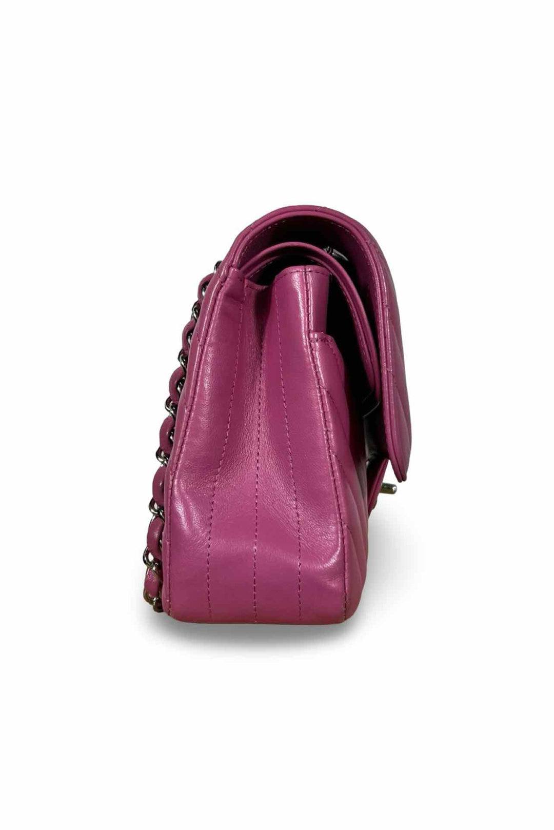 Chanel Calfskin Chevron Quilted Medium Double Flap