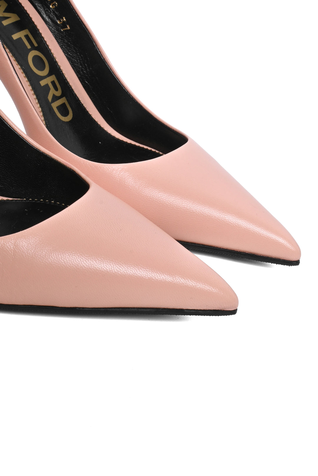 Tom Ford Size 37 Iconic T Leather Pumps