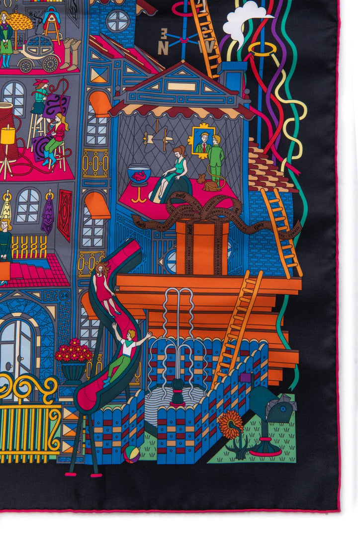 Hermes La Maison Des Carres Silk Scarf