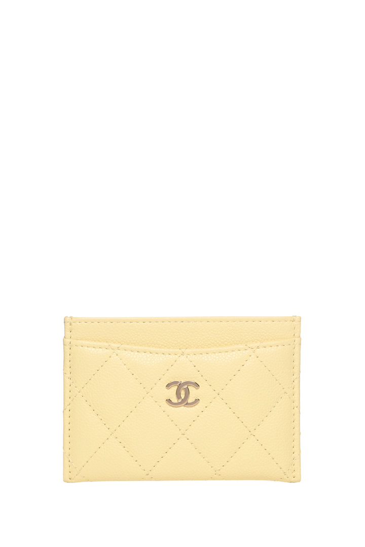 Chanel Quilted Caviar Card Holder