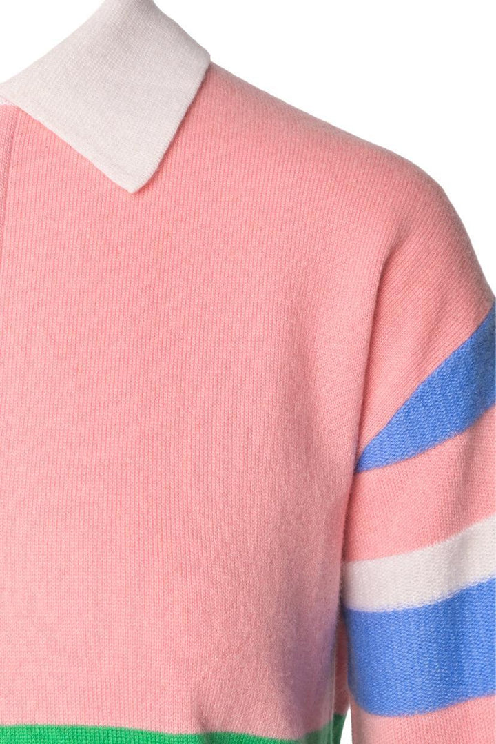 Guest in Residence Size XS Oversized Color-Block Cashmere Sweater