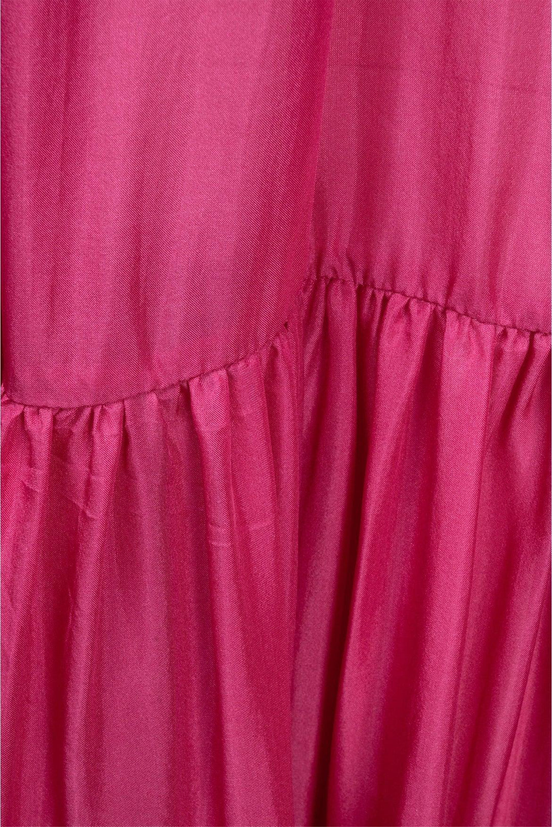 Kalita Size XS/S Asiri Silk-Habotai Tiered Maxi Dress