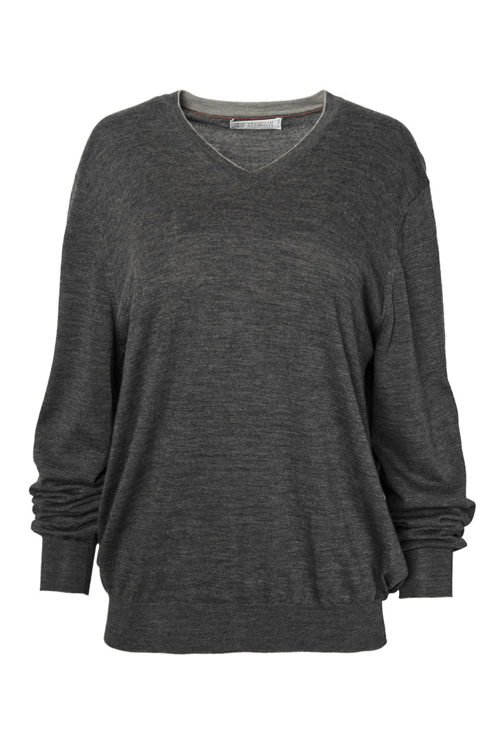 Brunello Cucinelli Size 44 Men's Wool & Cashmere Blend Sweater