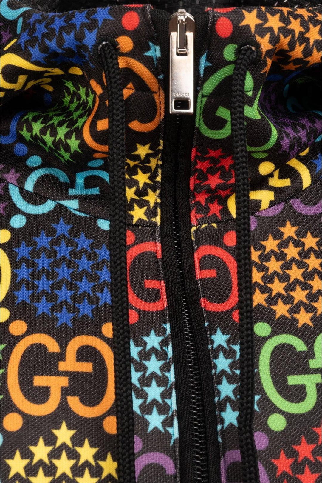 Gucci Size M Men's GG Psychedelic Print Hooded Jacket