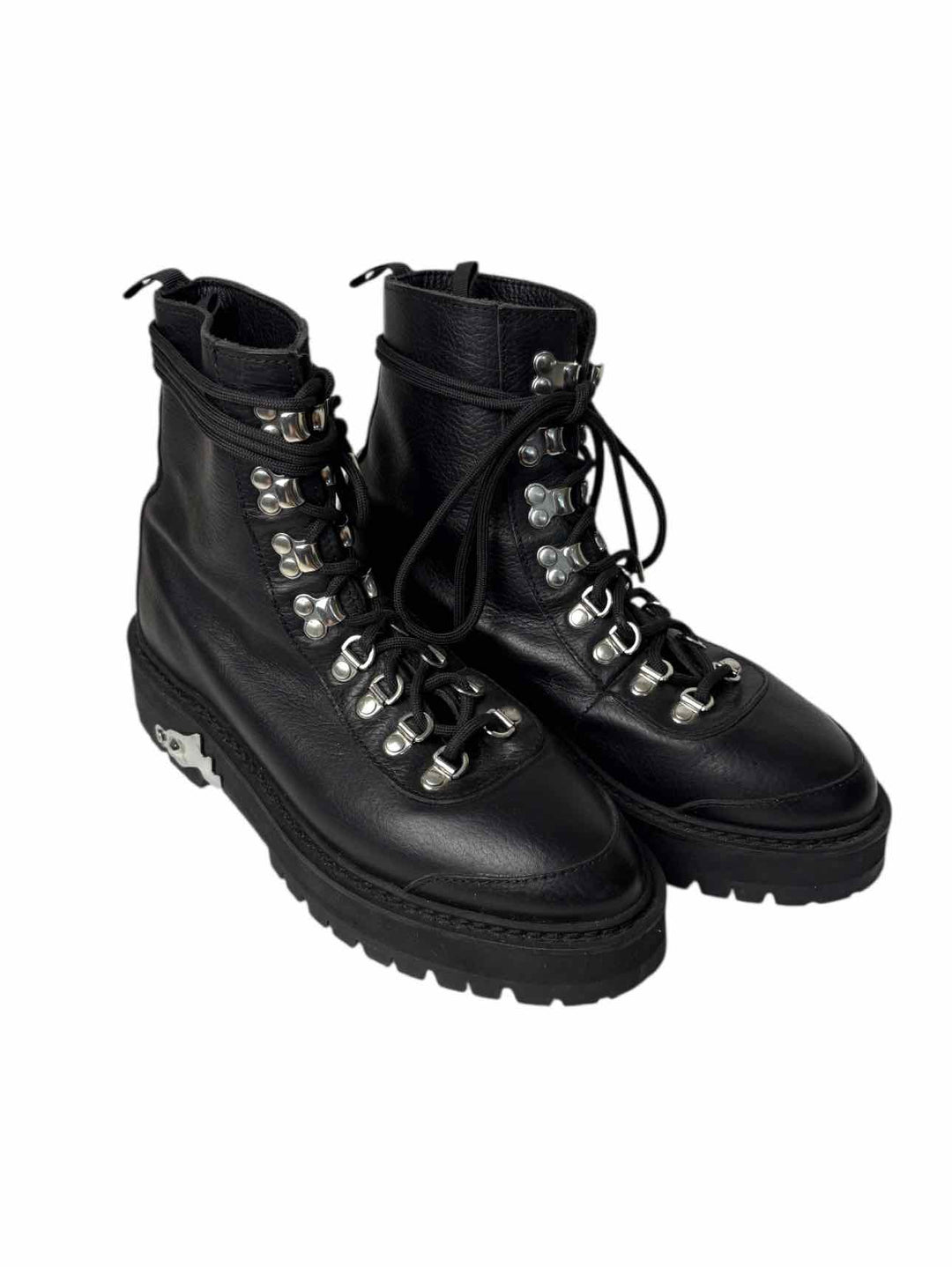 Off-White Leather Hiking Size 38 Ankle Boots