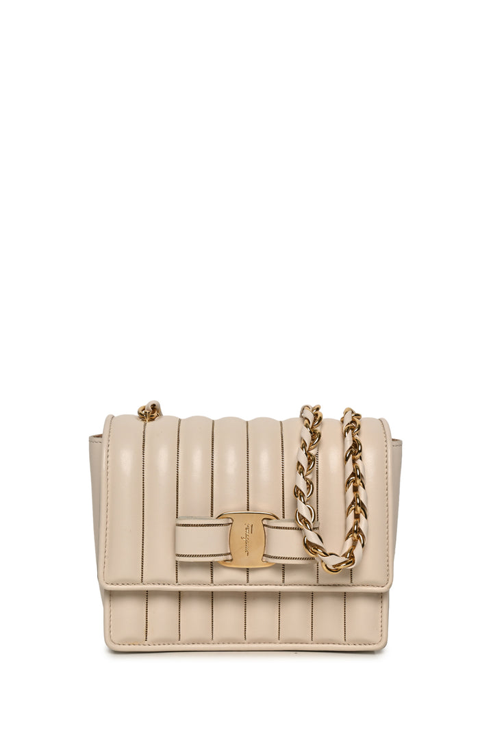 Salvatore Ferragamo Quilted Ginny Mini Crossbody