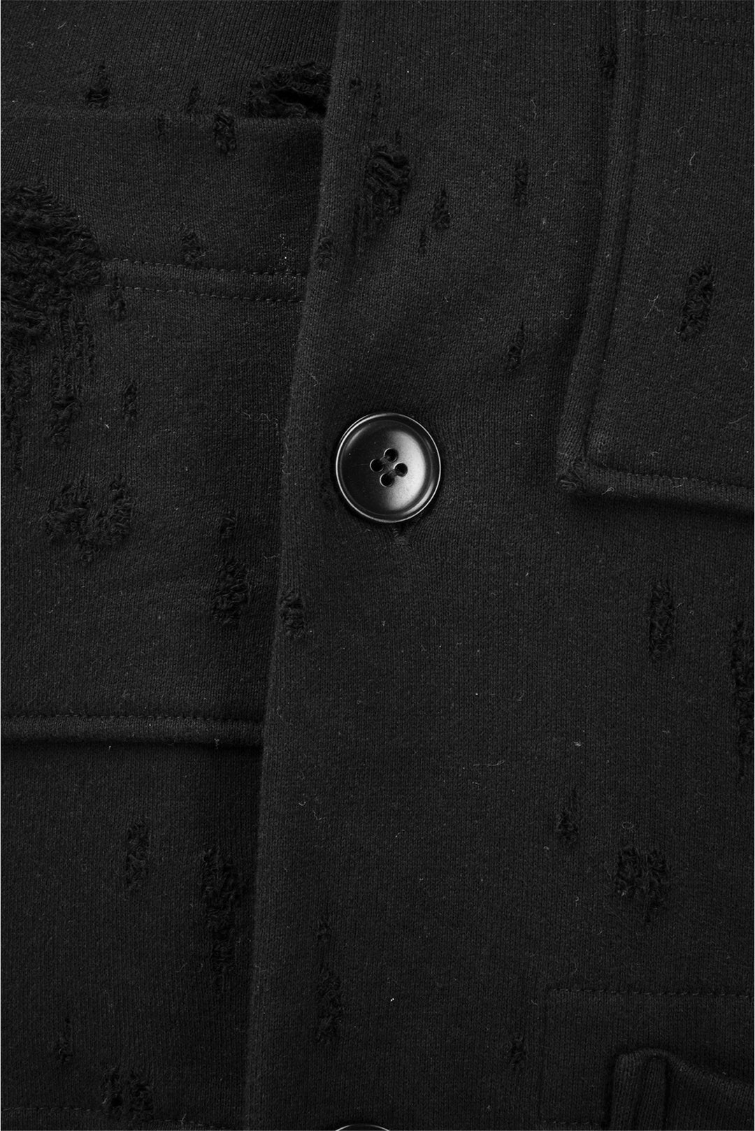 Y's Size 2 Distressed Button-Up Cardigan