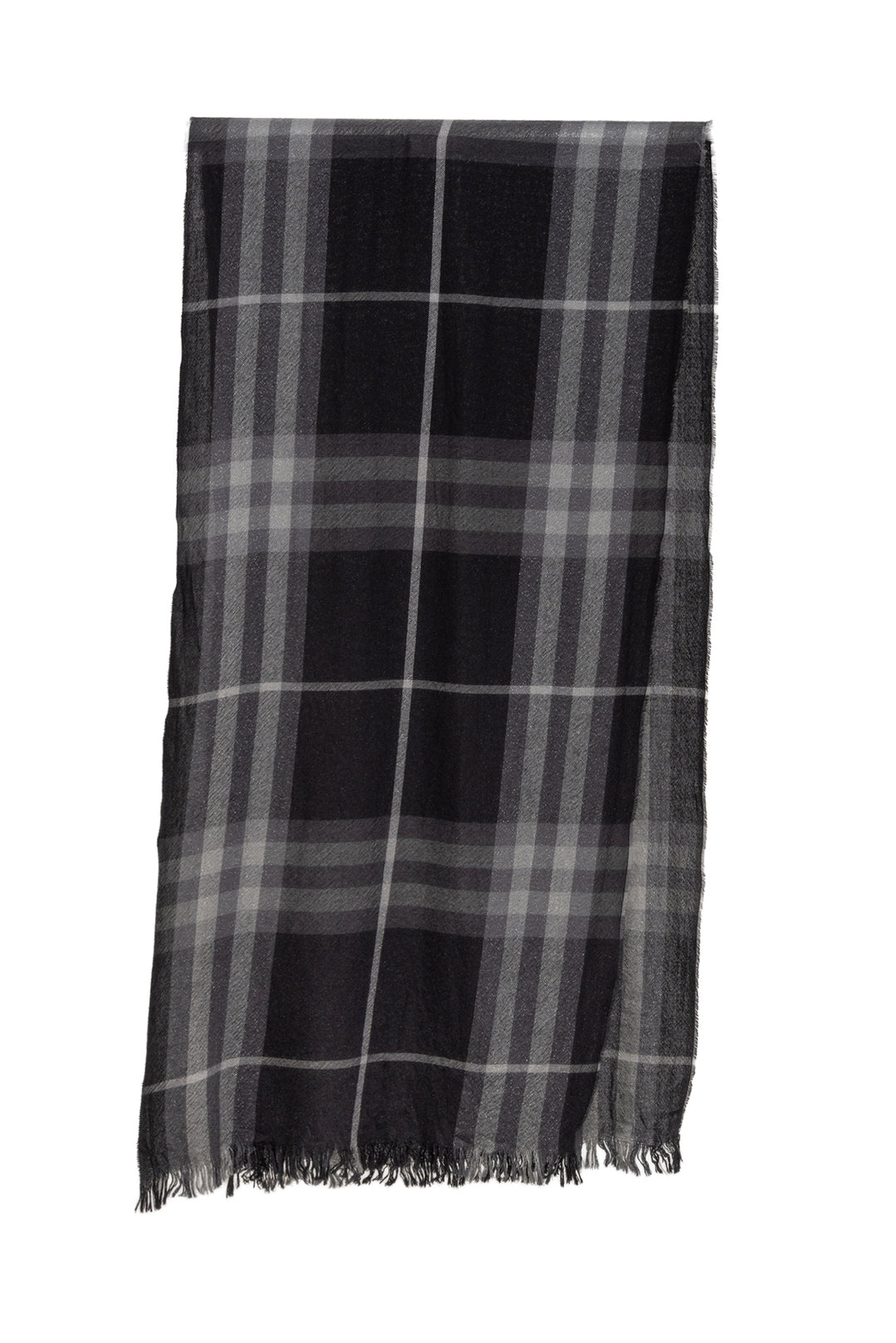 Burberry Check Fringed Scarf