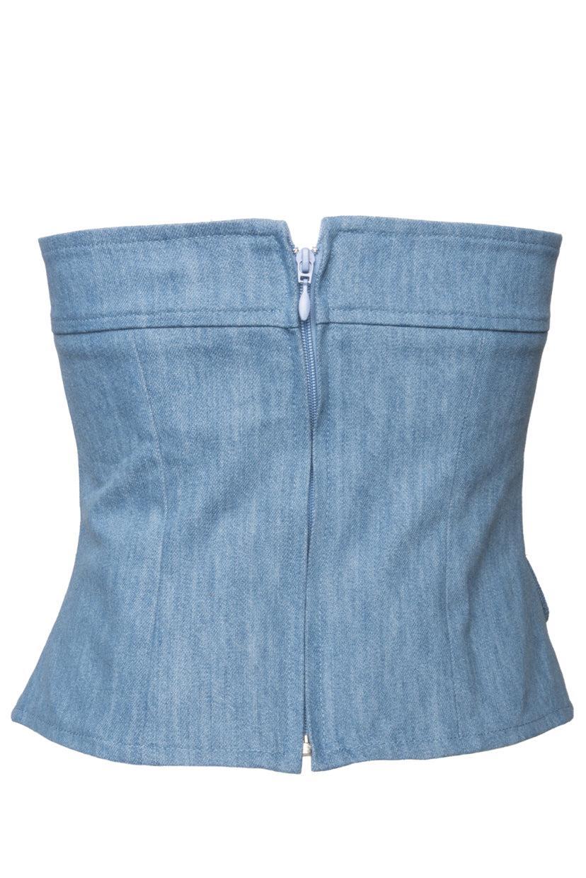 Francoise Size 36 Denim Bijou Top