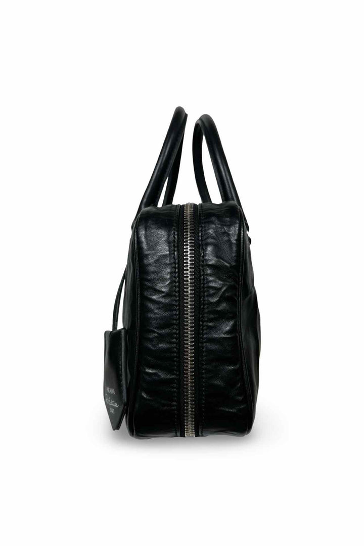Prada Medium Antique Nappa Leather Top Handle Bag