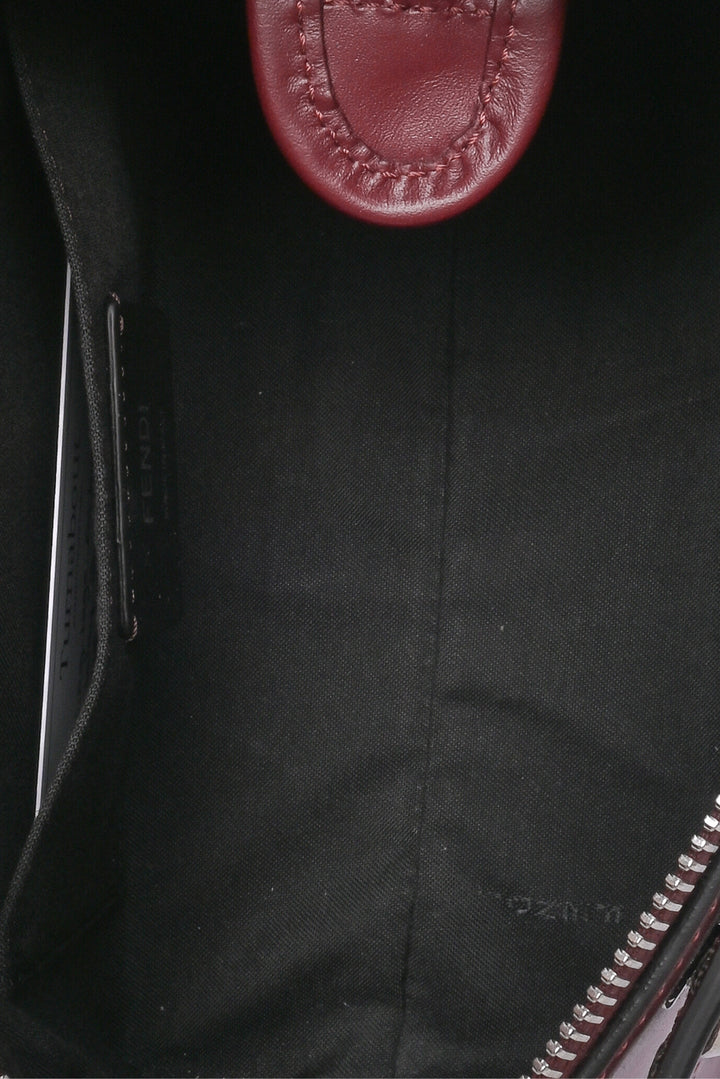 Fendi King Logo Embossed Mini By The Way Boston Bag