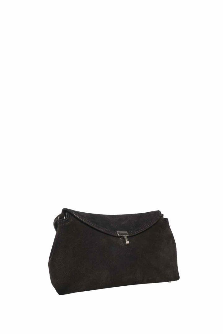 Toteme T-Lock Suede Small Shoulder Bag