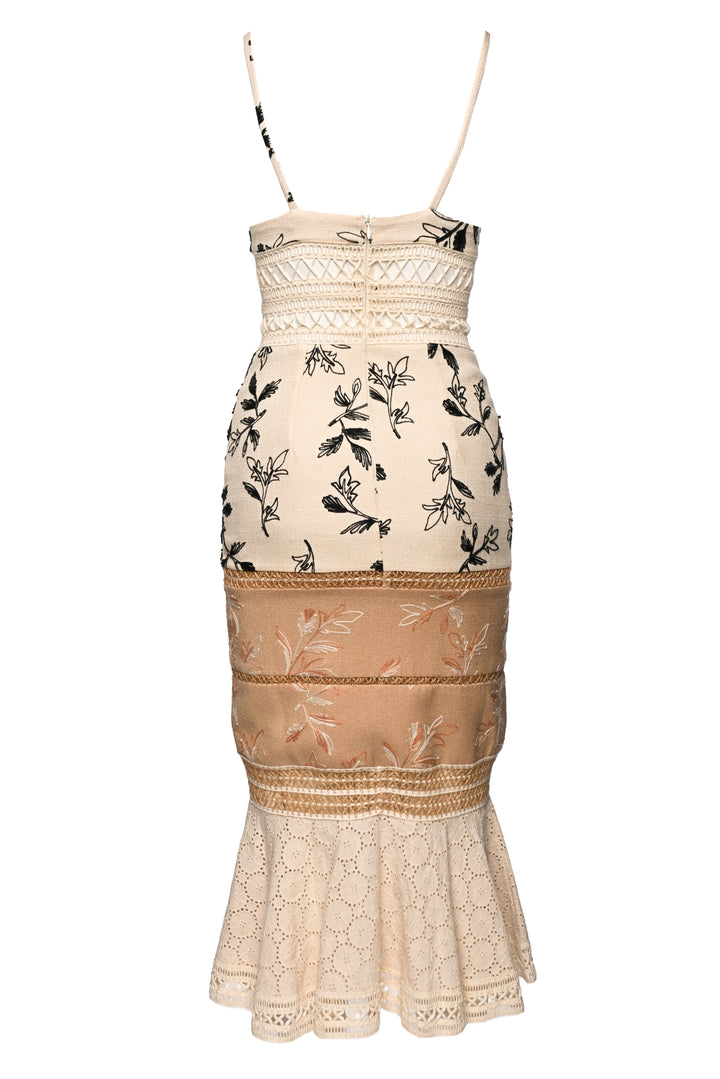 PatBo Size 4 Embellished Midi Dress