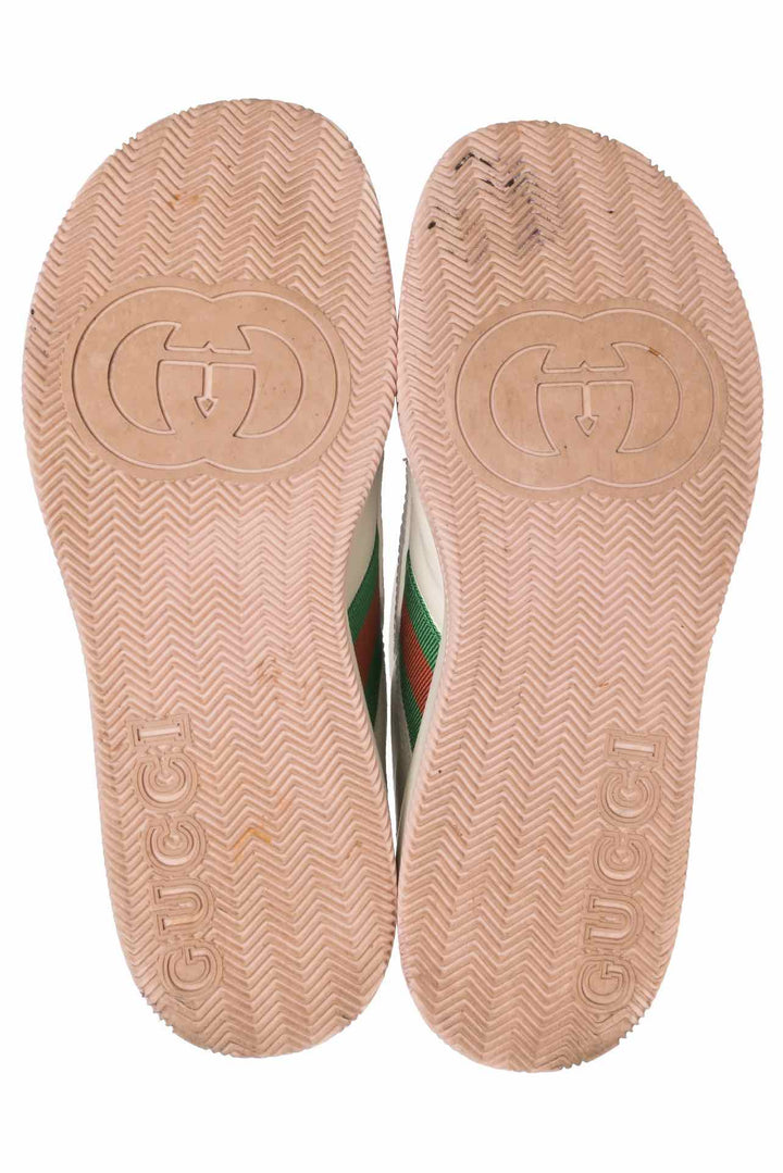 Gucci Size 6 Men's Web Lace Up Low Sneakers