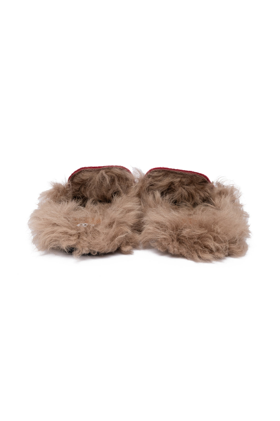 Gucci Velvet Fur Lined Princetown Horsebit Mule