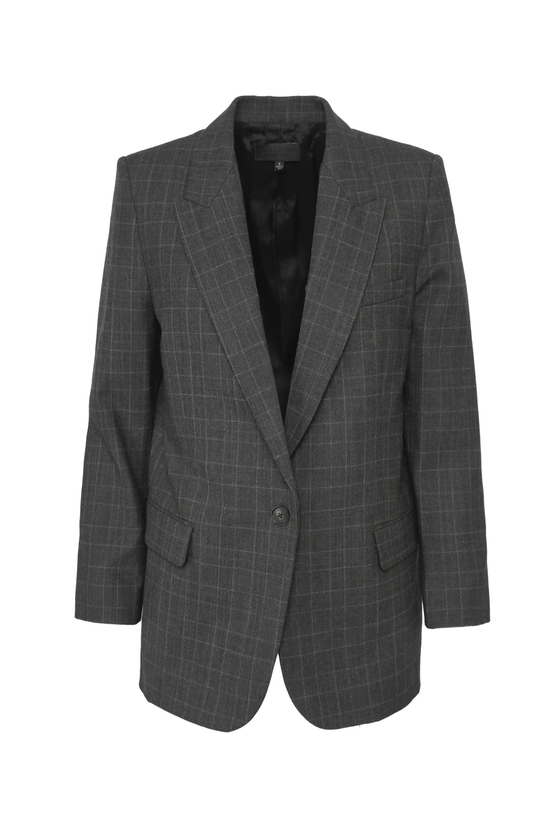Nili Lotan Size 4 Diane Plaid Wool Blazer