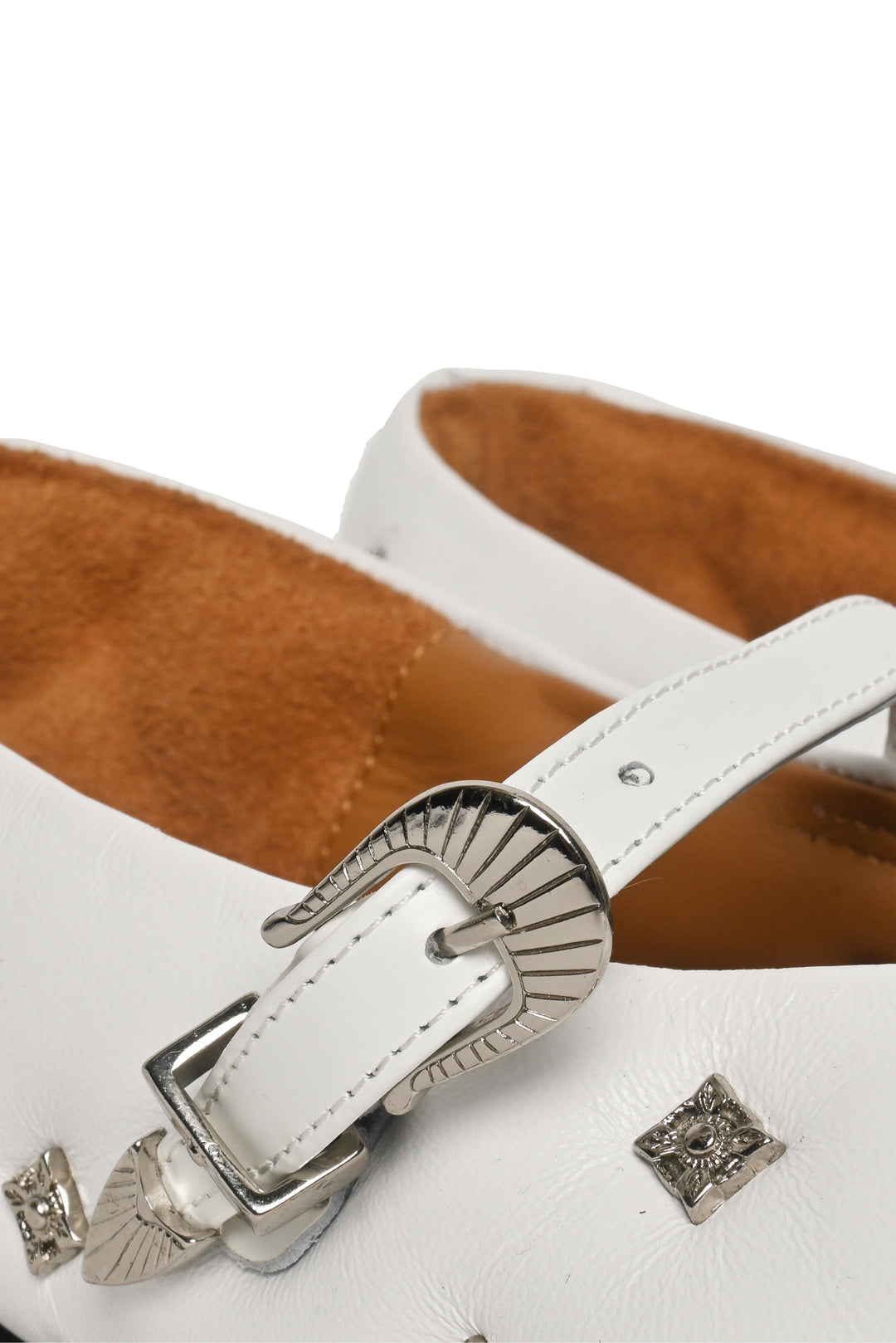 Toga Pulla Size 37 Square Toe Studded Mary Jane Ballerina Flats