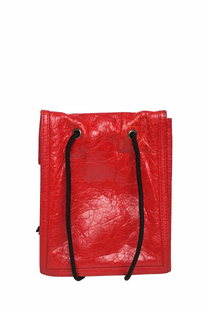 Balenciaga F/W 2020 Crinkled Leather Explorer Pouch Crossbody