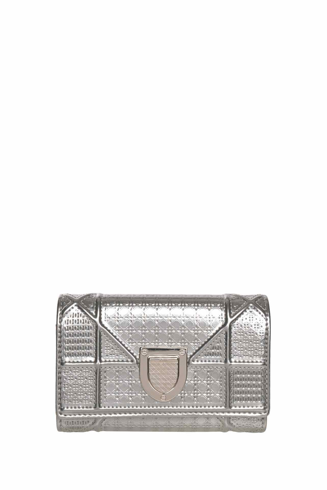 Dior 2017 Diorama Metallic Trifold Wallet