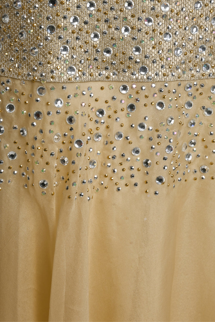 St. John Size 2 Embellished Mesh Sleeveless Gown