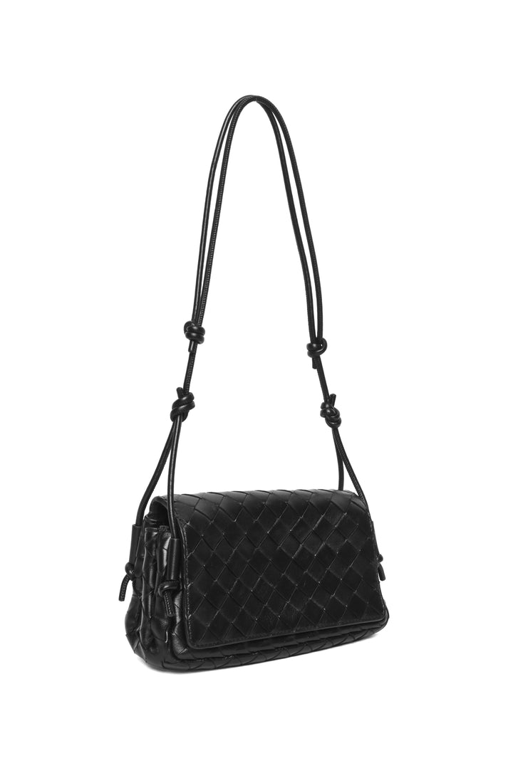 Bottega Veneta Intrecciato Leather Notturno Shoulder Bag